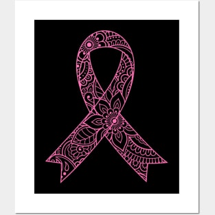 Breast cancer Ribbon Posters and Art